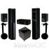 Obsidian 600 Cinema Pack 5.1 with stands blackwood